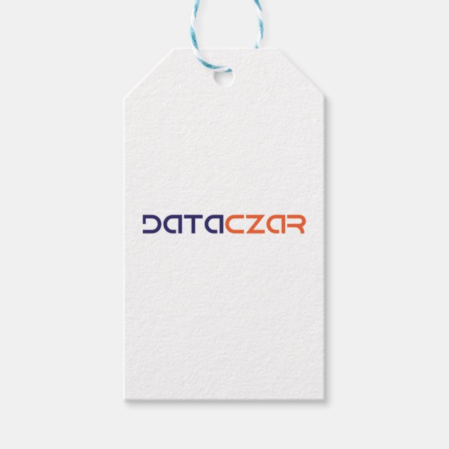 Geschenkmarken Blau und Weißwein Geschenkanhänger (Vorderseite)