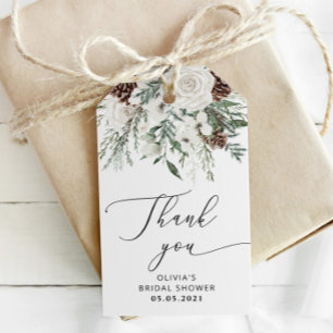 Geschenkmarken für Evergreen Brautparty Geschenkanhänger
