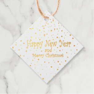 Geschenkmarken mit Glitzer Geschenkanhänger