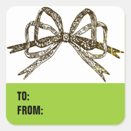 Geschenkmarken Quadratischer Aufkleber