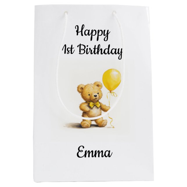 Geschenkpackung für Kinder und Kleinkinder, überal Mittlere Geschenktüte (Vorderseite)