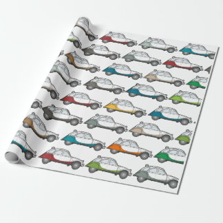 Geschenkpapier 2CV für Fans der legendären Ente