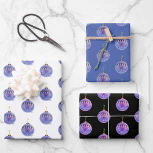Geschenkpapier - Antiker Christbaumschmuck Set