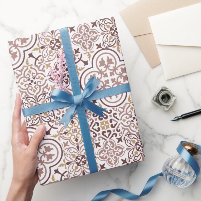 Geschenkpapier aus marokkanischem Fliesenmuster (Schenken)