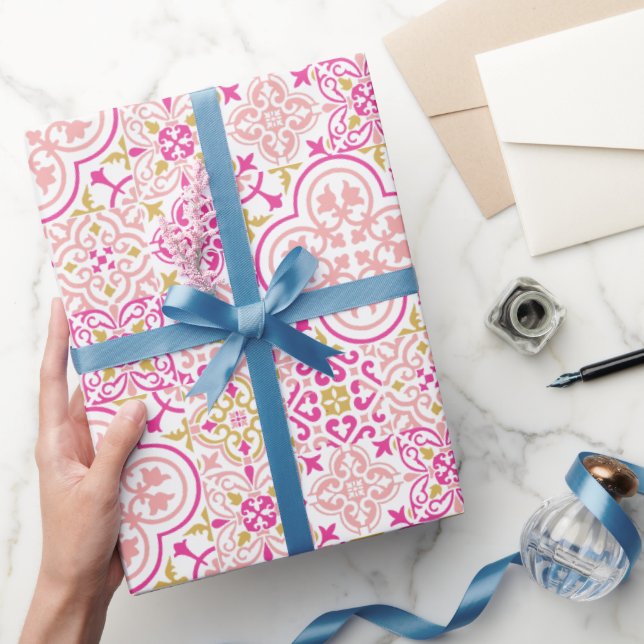 Geschenkpapier aus marokkanischem Fliesenmuster (Schenken)