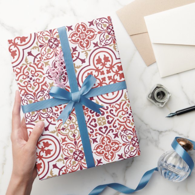 Geschenkpapier aus marokkanischem Fliesenmuster (Schenken)