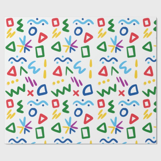 Geschenkpapier - Bildungs-Geschenkpapier für Kinde (Flach)