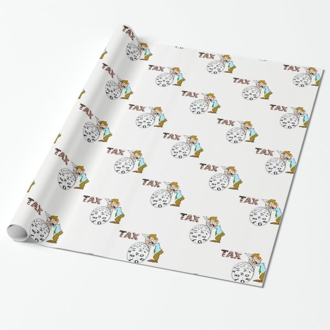 Geschenkpapier Buchhalter (Ungerollt)