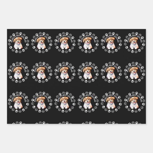 Geschenkpapier - Der beste Vater der Welt (Vorderseite)