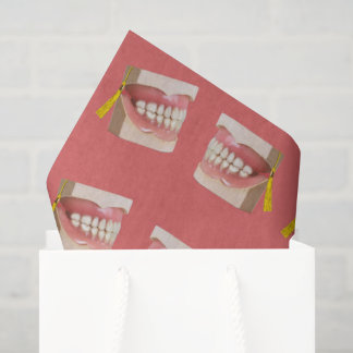 Geschenkpapier der Zahnarztschule Seidenpapier