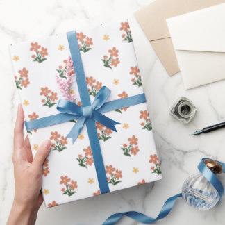 Geschenkpapier Ditsy Floral Nahtloses Muster