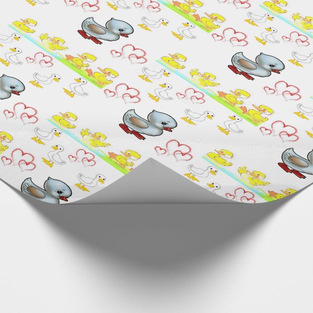 Geschenkpapier Enten (Ecke)