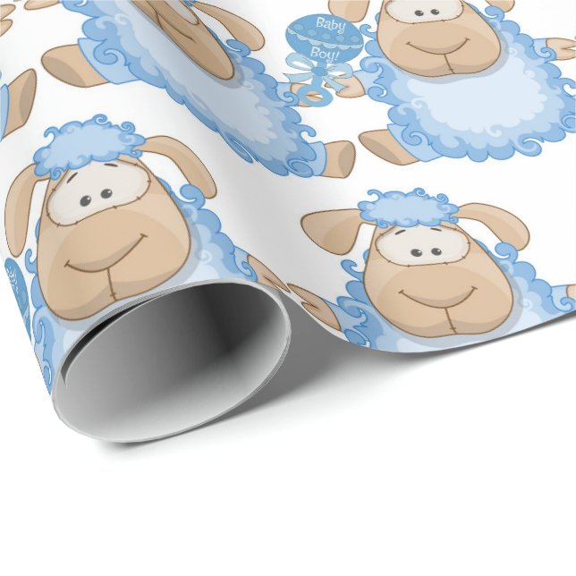Geschenkpapier - Es ist ein Junge (Rolleneckpunkt)