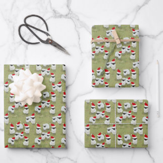 Geschenkpapier-Feiertagsset mit charmanten Schafen Geschenkpapier Set