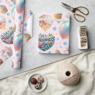 Geschenkpapier Flachblatt-Set aus 3