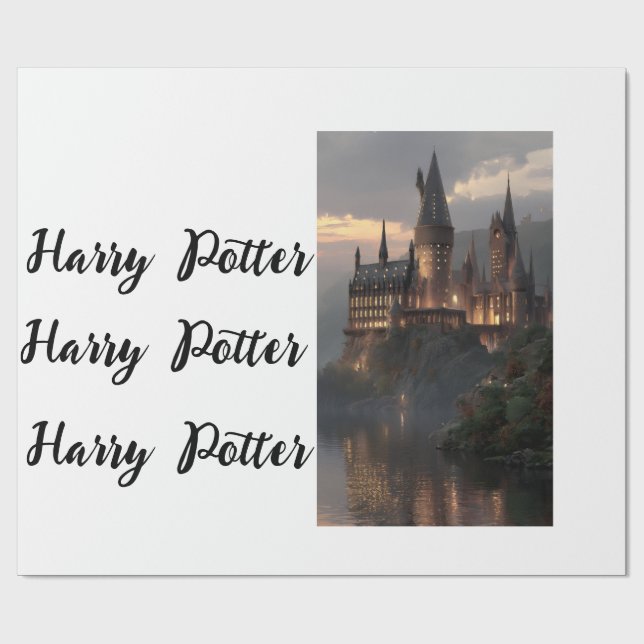 Geschenkpapier flaches Blatt Harry Potter (Flach)