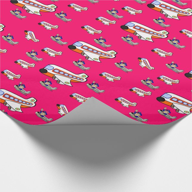 Geschenkpapier Flugzeuge (Ecke)