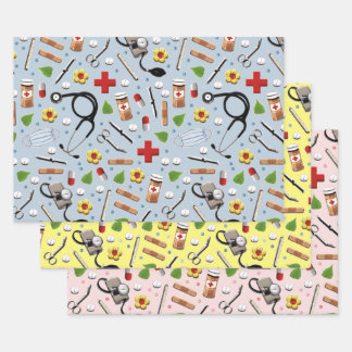 Geschenkpapier für Ärzte Set