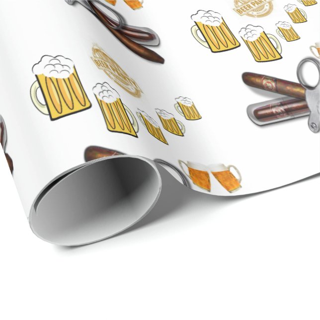 Geschenkpapier für Bier Party (Rolleneckpunkt)