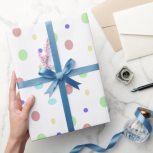 Geschenkpapier für farbige Punkte Muster
