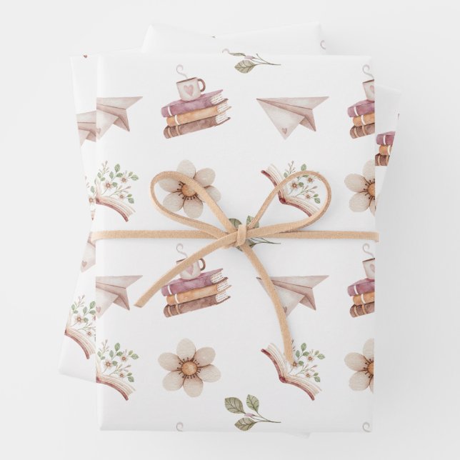 Geschenkpapier für jeden Buchliebhaber Set (Beispiel)