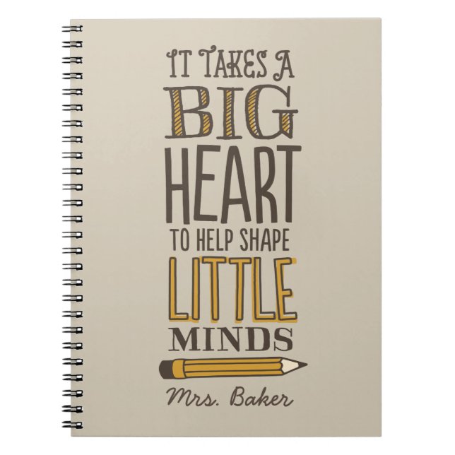 Geschenkpapier für Lehrer Notizblock (Vorderseite)