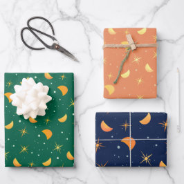 Geschenkpapier für Sterne und Monde - Designs Set 
