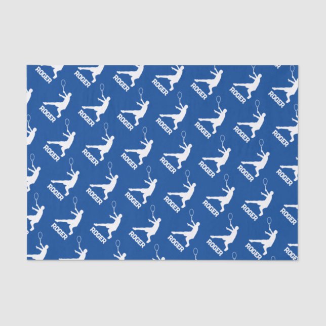 Geschenkpapier für Tennisspieler Seidenpapier (Vorderseite)