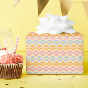 Geschenkpapier für Weihnachten im Retro-Stil.