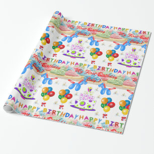 Geschenkpapier Geburtstag Juli, 1 Mein erster Gebu