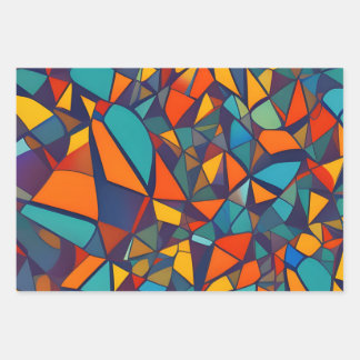 Geschenkpapier - Geometrisch Set
