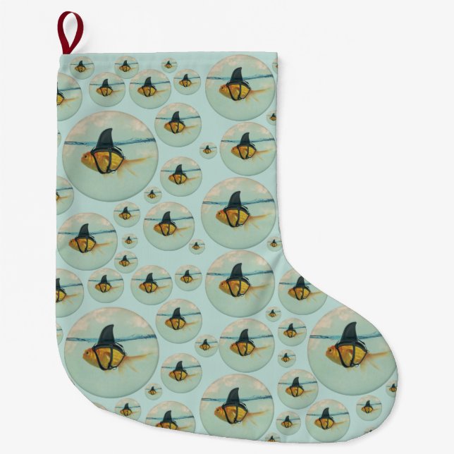 Geschenkpapier Großer Weihnachtsstrumpf (Vorderseite)