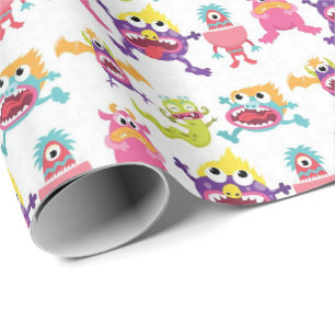 Geschenkpapier - Gruselige Monster
