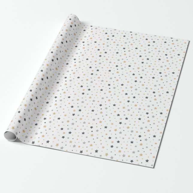 Geschenkpapier kleine Sterne (Ungerollt)