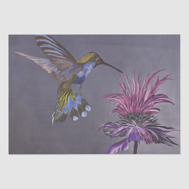 Geschenkpapier Kolibri Seidenpapier (Vorderseite)