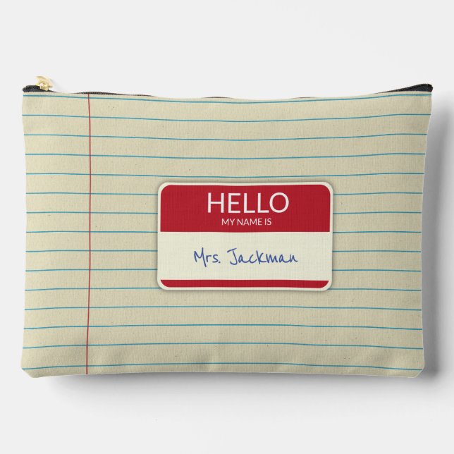 Geschenkpapier-Lehrer Zubehörtasche (Vorderseite)