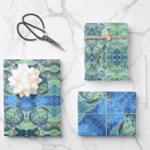 Geschenkpapier Meeresschildkröte #2 Set