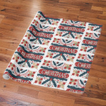 Geschenkpapier mit einzigartigen Weihnachtsdesigns