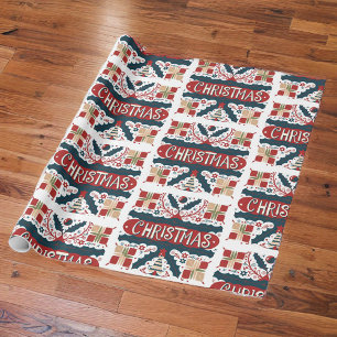 Geschenkpapier mit einzigartigen Weihnachtsdesigns