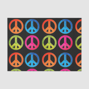Geschenkpapier mit Friedenszeichen Seidenpapier
