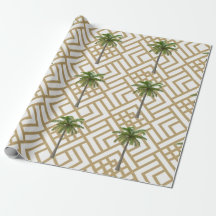 Geschenkpapier mit goldenem geometrischen Design u