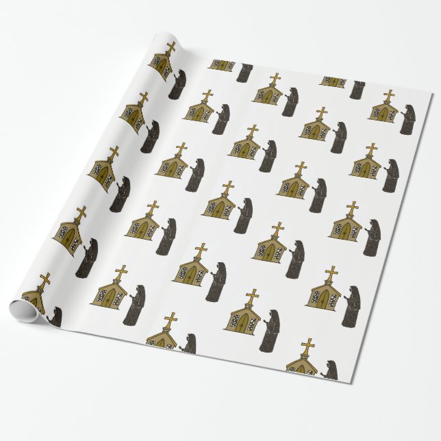 Geschenkpapier Nonne (Ungerollt)