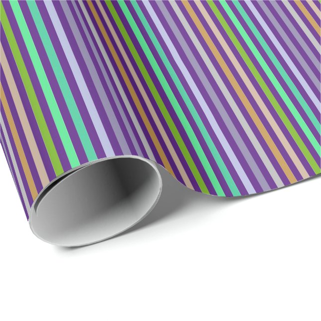 Geschenkpapier Pastellfarben Linien 4 (Rolleneckpunkt)