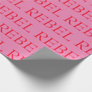 Geschenkpapier - Pink und Rot REBEL