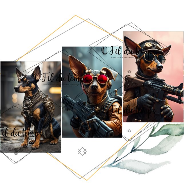Geschenkpapier Pinscher Steampunk Ausgabe Annick (Von Creator hochgeladen)