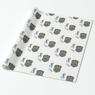 Geschenkpapier Polizist