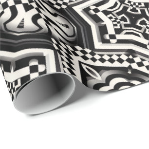 Geschenkpapier   Retro Mod Schachbrettmuster
