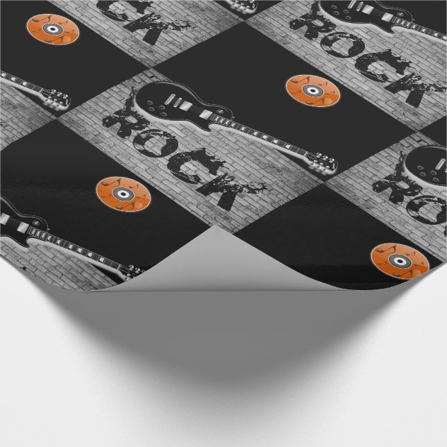 Geschenkpapier Rockmusik (Ecke)
