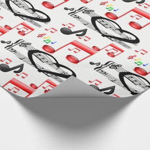 Geschenkpapier Rockmusik