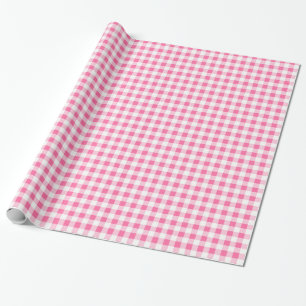 Geschenkpapier, rosa-weiß kariert geschenkpapier